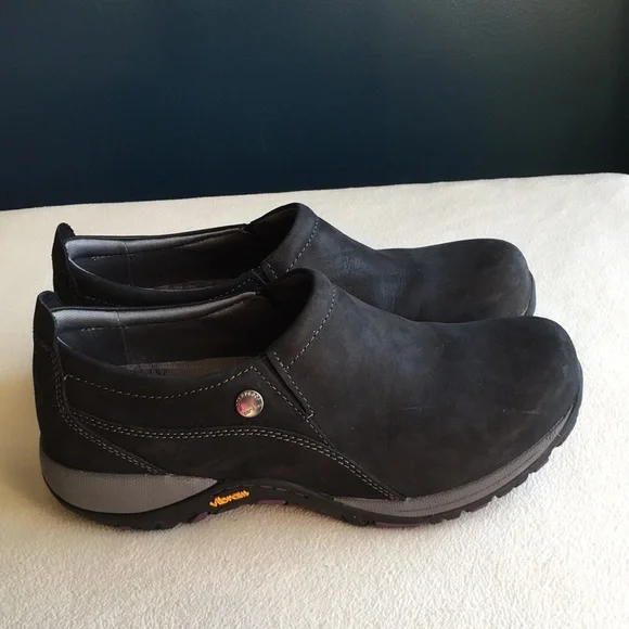 Dansko black suede genuine leather slip-on shoes, “Patti”, size 37, waterproof. - Picture 1 of 9